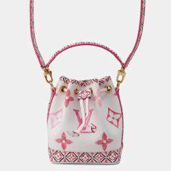 Louis Vuitton Rose Monogram Visor Pool Canvas Nano Noe Bag