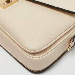 Louis Vuitton Creme Monogram Empreinte Leather Pochette Metis East West Bag