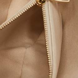 Louis Vuitton Creme Monogram Empreinte Leather Pochette Metis East West Bag
