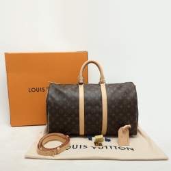 Louis Vuitton Monogram Canvas Keepall Bandouliere 45 Bag