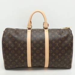 Louis Vuitton Monogram Canvas Keepall Bandouliere 45 Bag