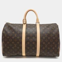 Louis Vuitton Monogram Canvas Keepall Bandouliere 45 Bag