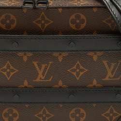 Pre Owned Louis Vuitton Monogram Macassar Canvas Handle Soft Trunk Bag
