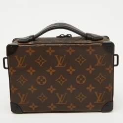 Pre Owned Louis Vuitton Monogram Macassar Canvas Handle Soft Trunk Bag