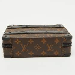 Pre Owned Louis Vuitton Monogram Macassar Canvas Handle Soft Trunk Bag