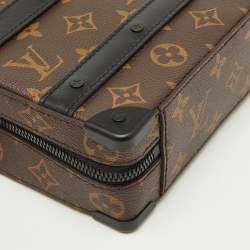Pre Owned Louis Vuitton Monogram Macassar Canvas Handle Soft Trunk Bag