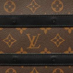 Pre Owned Louis Vuitton Monogram Macassar Canvas Handle Soft Trunk Bag