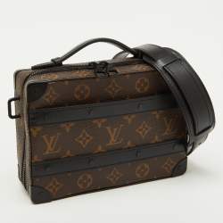 Pre Owned Louis Vuitton Monogram Macassar Canvas Handle Soft Trunk Bag