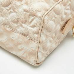 Pre Owned Louis Vuitton Beige Clair Summer Stardust Monogram Empreinte Leather Speedy Bandouliere 20 Bag