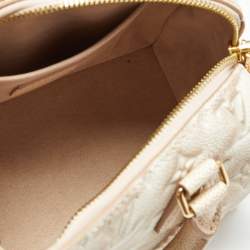 Pre Owned Louis Vuitton Beige Clair Summer Stardust Monogram Empreinte Leather Speedy Bandouliere 20 Bag
