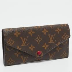 Pre Owned Louis Vuitton Fuchsia Monogram Canvas  Josephine Wallet