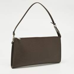 Pre Owned Louis Vuitton Moka Epi Leather Pochette Accessoires Bag