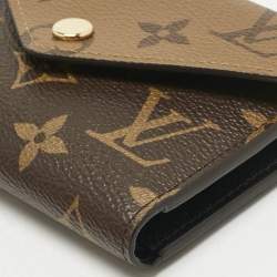 Pre Owned Louis Vuitton Monogram Reverse Canvas Victorine Wallet