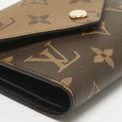 Pre Owned Louis Vuitton Monogram Reverse Canvas Victorine Wallet