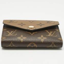 Pre Owned Louis Vuitton Monogram Reverse Canvas Victorine Wallet