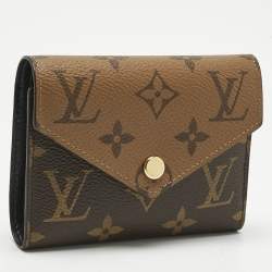 Pre Owned Louis Vuitton Monogram Reverse Canvas Victorine Wallet
