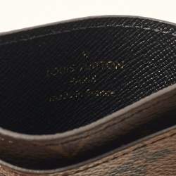 Pre Owned Louis Vuitton Monogram Reverse Canvas Card Holder