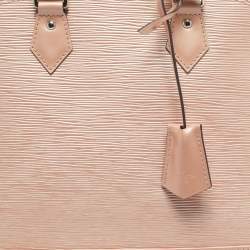Pre Owned Louis Vuitton Metallic Peach Epi Leather Alma PM Bag