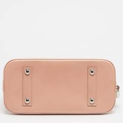 Pre Owned Louis Vuitton Metallic Peach Epi Leather Alma PM Bag