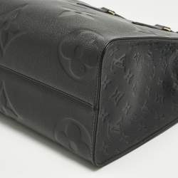 Pre Owned Louis Vuitton Black Monogram Giant Empreinte Leather Onthego MM Bag