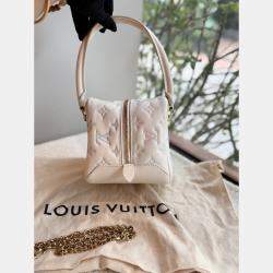 Pre Owned Louis Vuitton New Square Monogram Leather Shoulder Bag