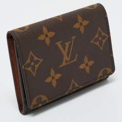 Pre Owned محفظة لوي فيتون "انفيلوي كارت ذو فيزيت كانفاس مونوغرامي
