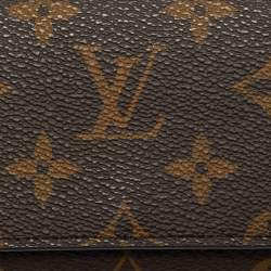 Pre Owned محفظة لوي فيتون "انفيلوي كارت ذو فيزيت كانفاس مونوغرامي