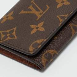 Pre Owned محفظة لوي فيتون "انفيلوي كارت ذو فيزيت كانفاس مونوغرامي