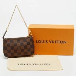 Pre Owned Louis Vuitton Damier Ebene Canvas Mini Pochette Accessoires Bag