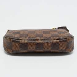 Pre Owned Louis Vuitton Damier Ebene Canvas Mini Pochette Accessoires Bag