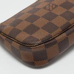 Pre Owned Louis Vuitton Damier Ebene Canvas Mini Pochette Accessoires Bag