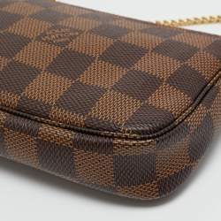 Pre Owned Louis Vuitton Damier Ebene Canvas Mini Pochette Accessoires Bag