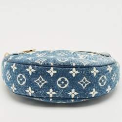 Pre Owned Louis Vuitton Bleu Monogram Denim Loop Bag