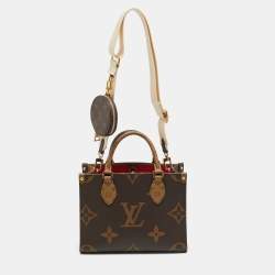 Pre Owned Louis Vuitton Monogram Giant Reverse Canvas Onthego PM Bag