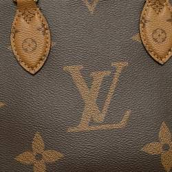 Pre Owned Louis Vuitton Monogram Giant Reverse Canvas Onthego PM Bag