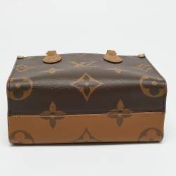 Pre Owned Louis Vuitton Monogram Giant Reverse Canvas Onthego PM Bag