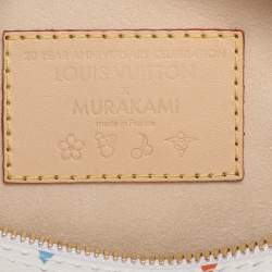 مملوكة مسبقًا حقيبة لوي فيتون x تاكاشي موراكامي سبيدي باندوليير 25 أبيض مونوغرامي متعدد الألوان