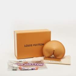 Pre Owned Louis Vuitton Fortune Cookie Tan Monogram Leather Pouch