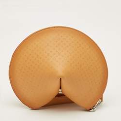 Pre Owned Louis Vuitton Fortune Cookie Tan Monogram Leather Pouch
