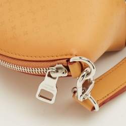 Pre Owned Louis Vuitton Fortune Cookie Tan Monogram Leather Pouch