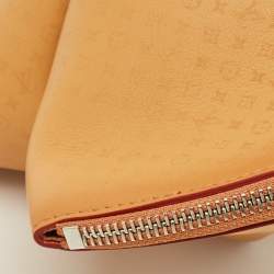 Pre Owned Louis Vuitton Fortune Cookie Tan Monogram Leather Pouch