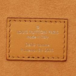 Pre Owned Louis Vuitton Fortune Cookie Tan Monogram Leather Pouch