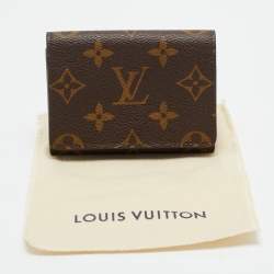 Pre Owned Louis Vuitton Monogram Canvas Envelope Business Card Holder