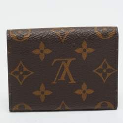 Pre Owned Louis Vuitton Monogram Canvas Envelope Business Card Holder