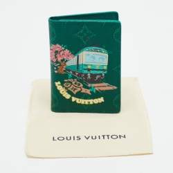 Pre Owned Louis Vuitton Green Monogram Canvas Pocket Organizer