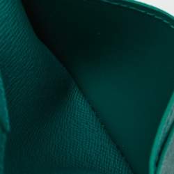 Pre Owned Louis Vuitton Green Monogram Canvas Pocket Organizer