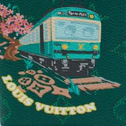 Pre Owned Louis Vuitton Green Monogram Canvas Pocket Organizer