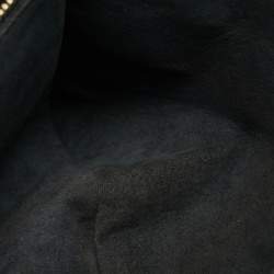 Pre Owned Louis Vuitton x Takashi Murakami Neverfull MM Black Monogram Empreinte Leather Tote 