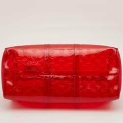 مملوكة مسبقًا Louis Vuitton Keepall Bandouliere 50 Red Monogram PVC Duffel Bag