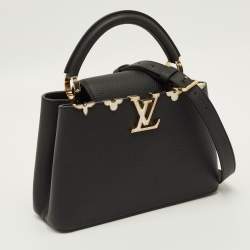 مملوكة مسبقًا Louis Vuitton Capucines BB Black Taurillon Leather Top Handle Bag